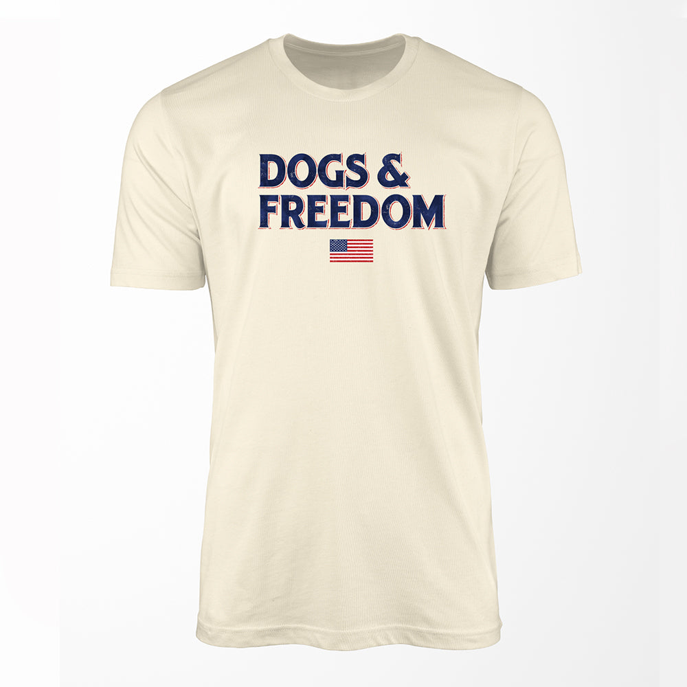 Dogs & Freedom Patriot Premium Tee Natural