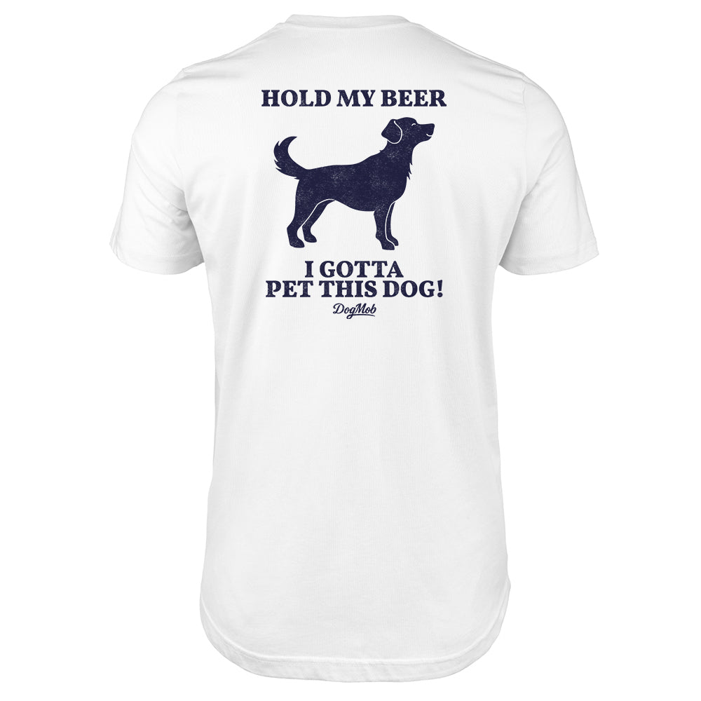 Hold My Beer Premium Tee White