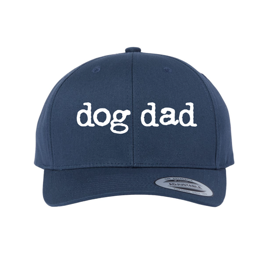 Dog Dad Navy- Embroidered Buckle Closer Dad Hat