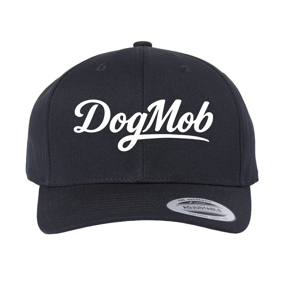 Dog Mob Black- Embroidered Buckle Closer Dad Hat