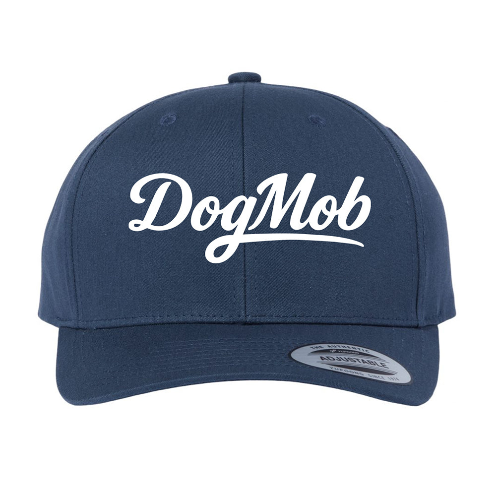 Dog Mob Navy- Embroidered Buckle Closer Dad Hat