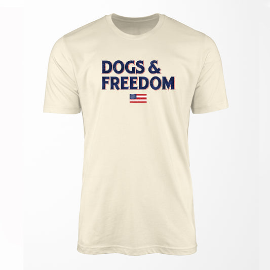 Dogs & Freedom Patriot Premium Tee Natural