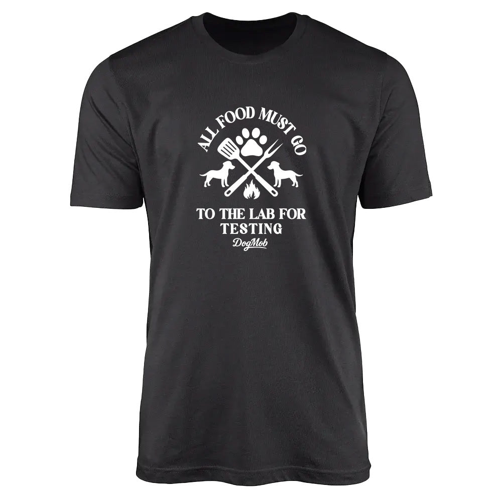 All Food Must Go To The Lab For Testing Premium Tee Dark Heather Grey