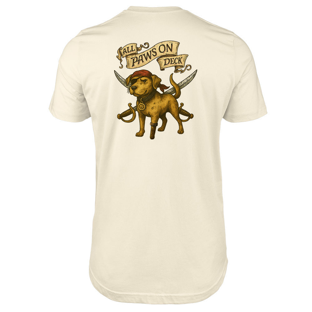 All Paws On Deck Premium Tee Natural
