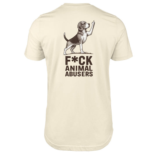 F*ck Animal Abusers Premium Tee Natural