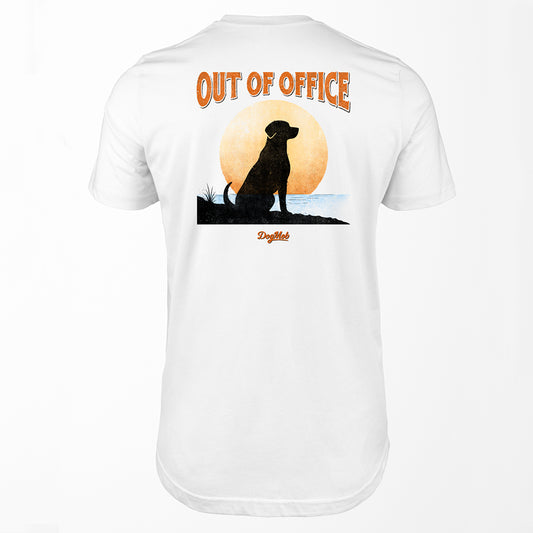 Out Of Office Sunset Premium Tee White