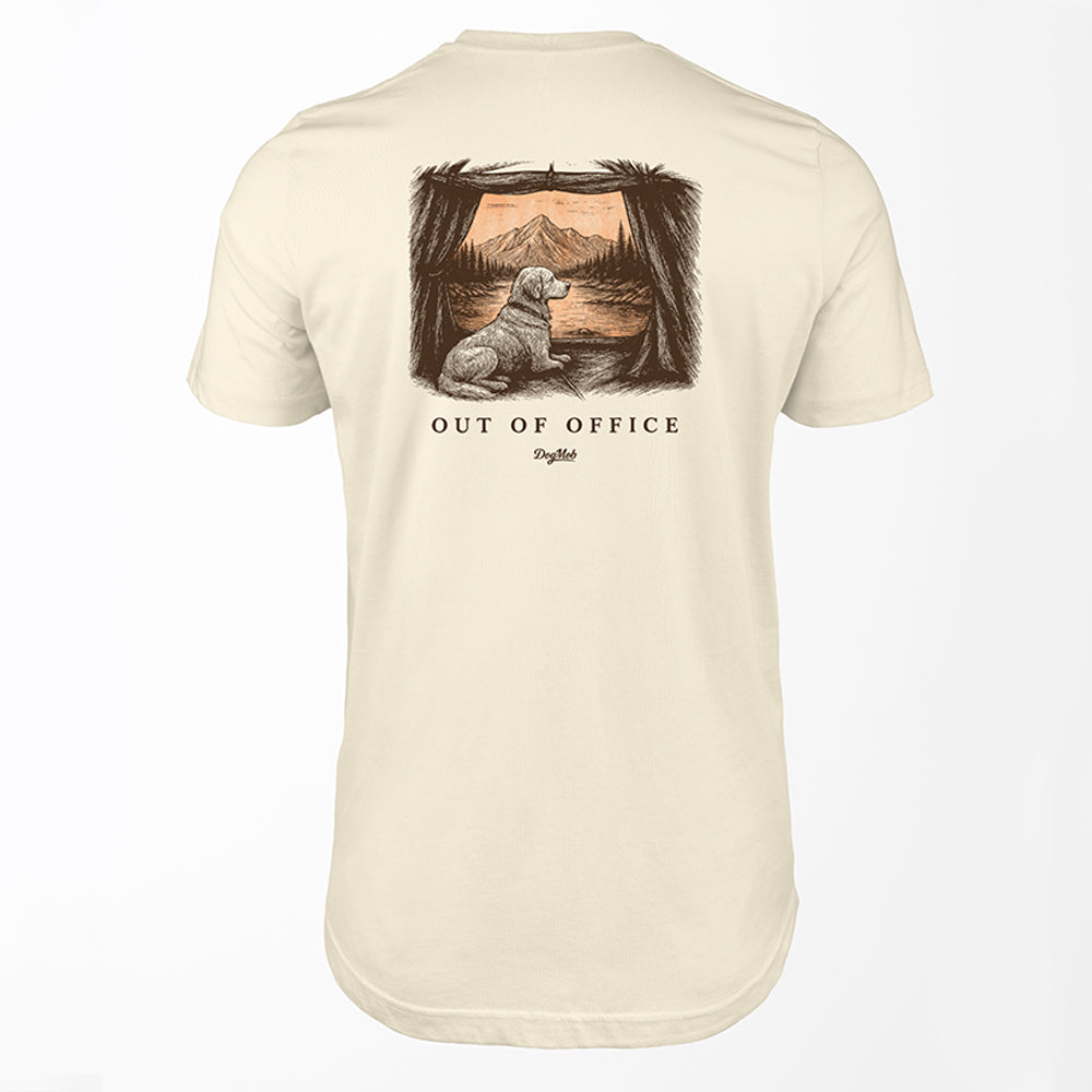Out Of Office Camping Premium Tee Natural