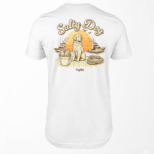 Salty Dog Premium Tee White