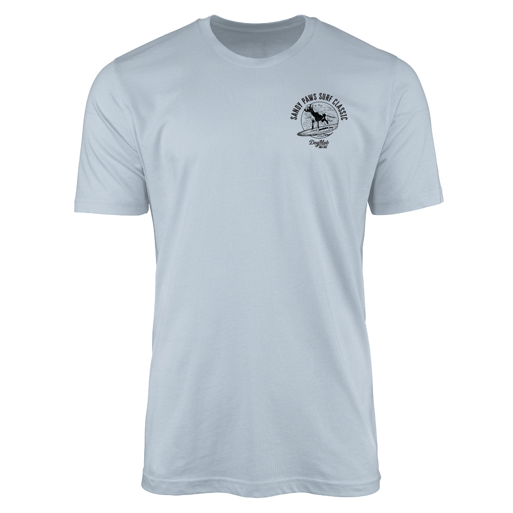 Sandy Paws Surf Classic Premium Tee Light Blue
