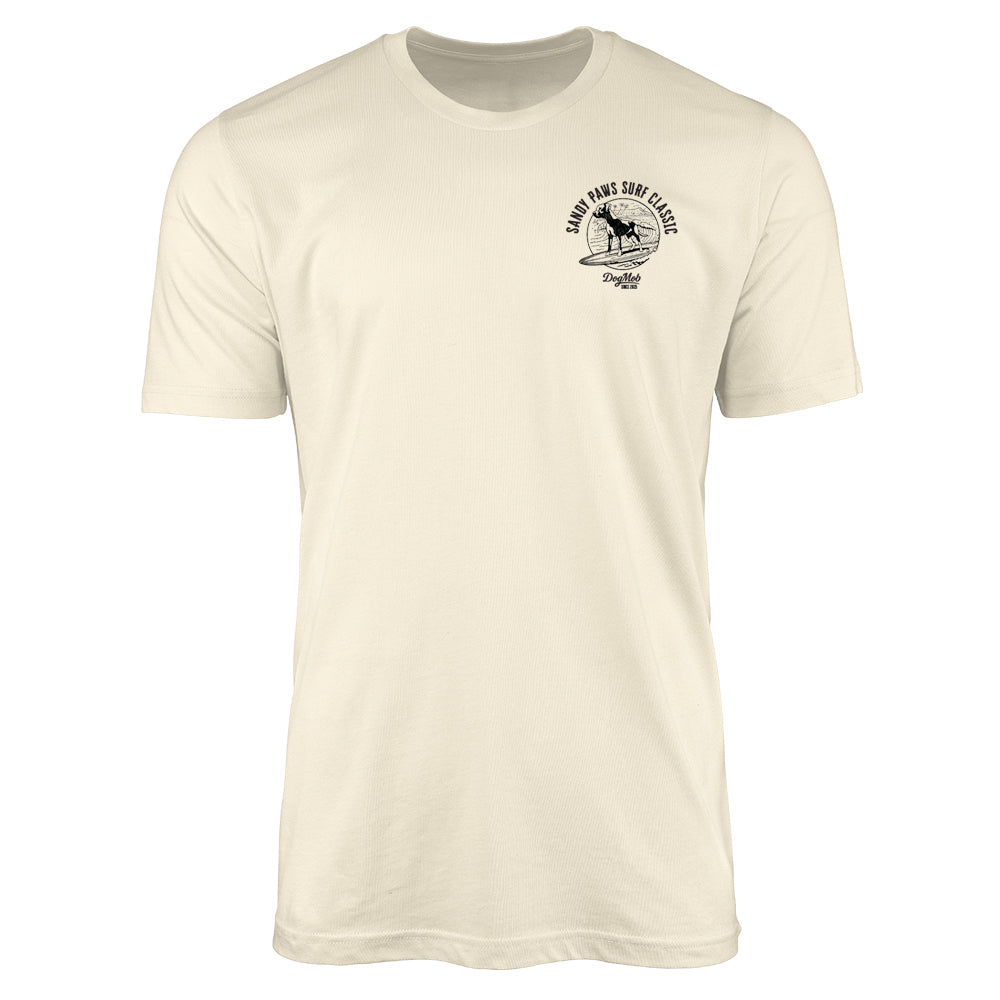 Sandy Paws Surf Classic Premium Tee Natural