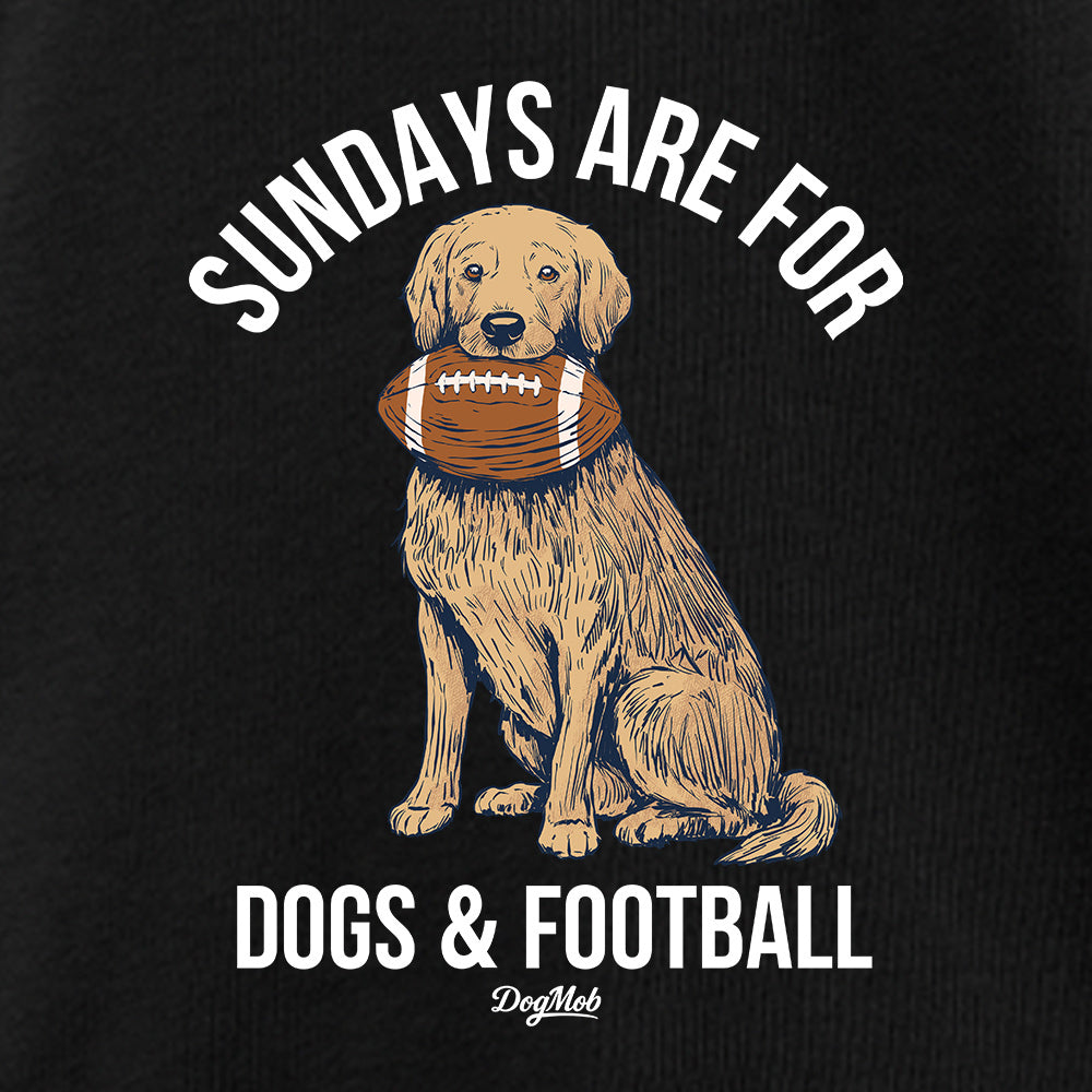 Sundays Are For Dogs & Football Premium Hoodie Black