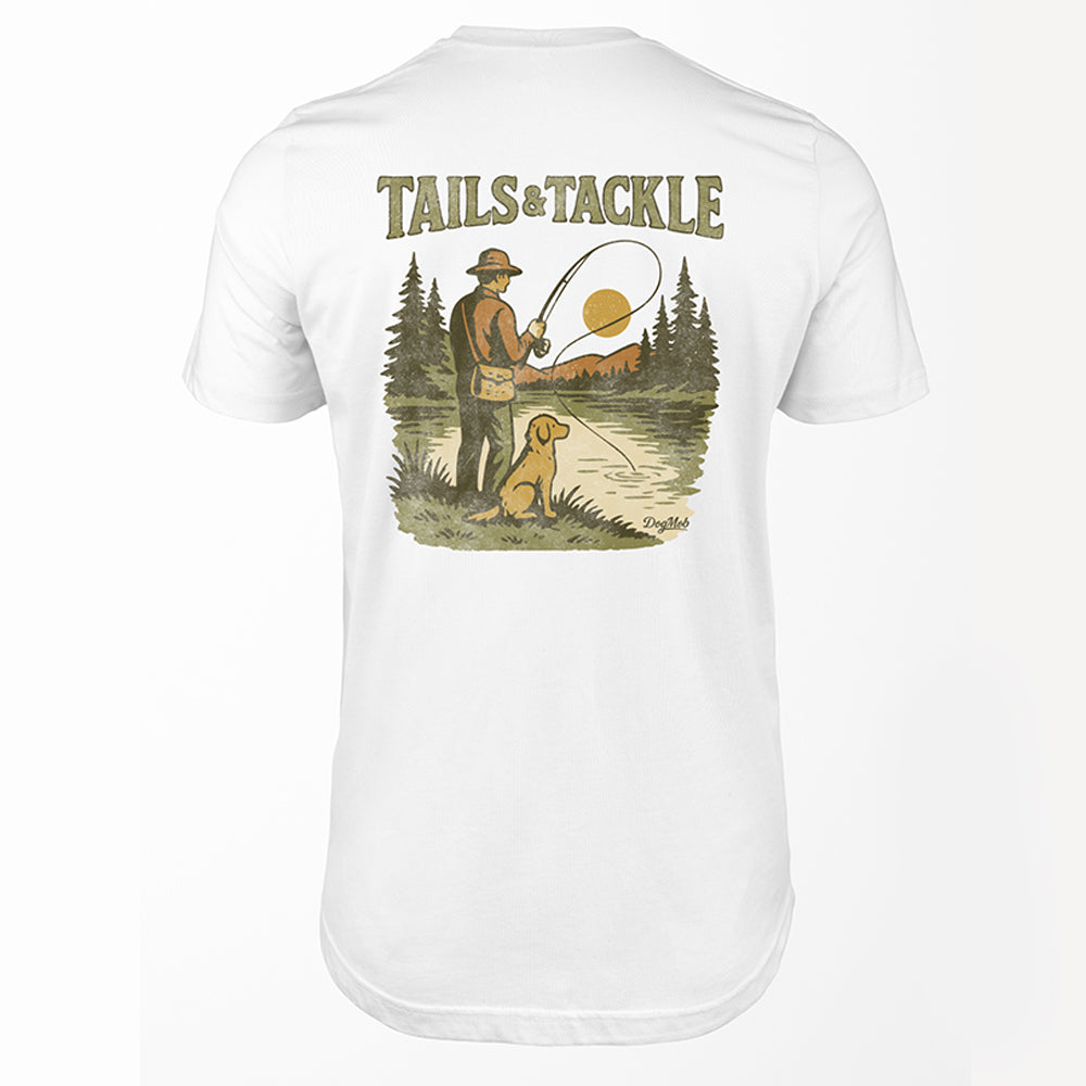 Tails & Tackle Premium Tee White