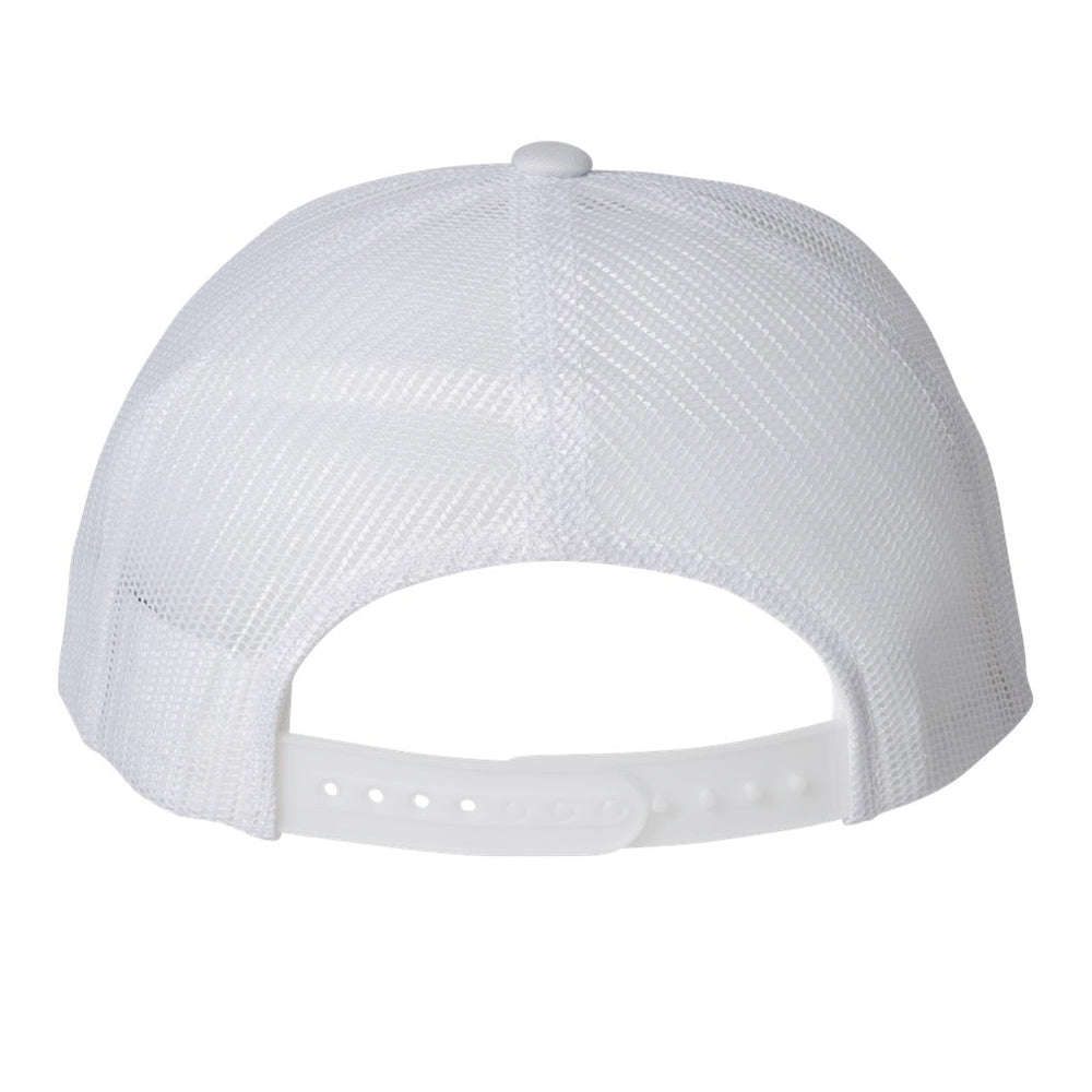 Dog Mob White- Embroidered 5 Panel Snap Back Trucker Hat