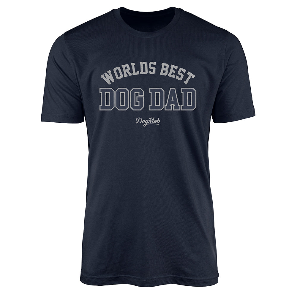 Worlds Best Dog Dad Premium Tee Navy
