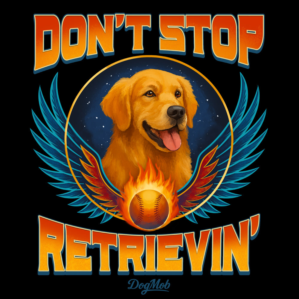 Don't Stop Retrievin' Premium Tee Black