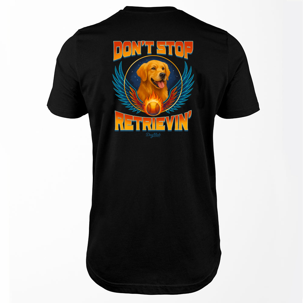 Don't Stop Retrievin' Premium Tee Black