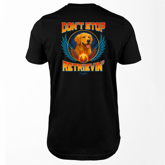 Don't Stop Retrievin' Premium Tee Black