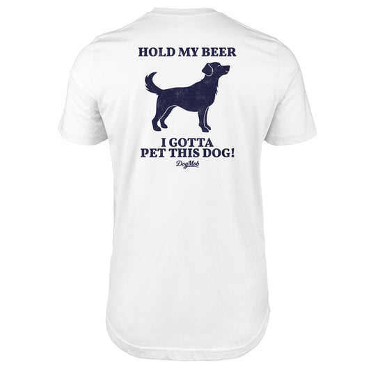 Hold My Beer Premium Tee White